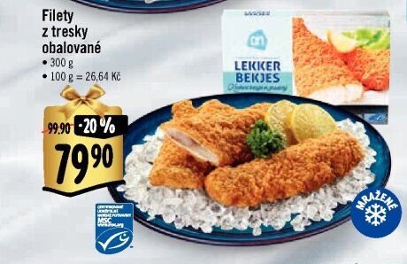 Filety z tresky obalované
