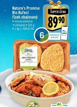 Nature's Promise Bio Kuřecí řízek obalovaný