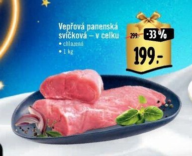 Vepřvý panenská svíčková – v celku