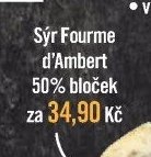 Sýr Fourme d'Ambert 50% bloček