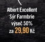 Albert Excellent Sýr Farmbrie výseč 50%