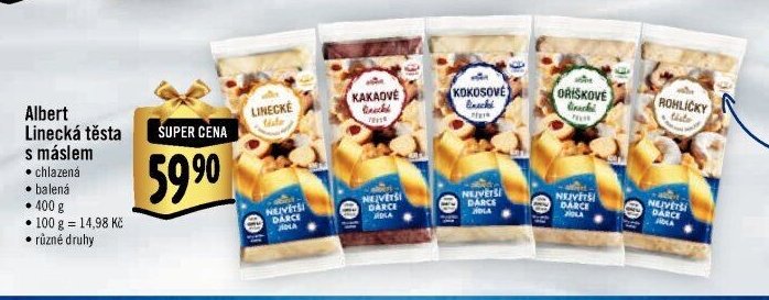 Albert Linecká těsta s máslem