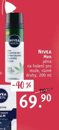NIVEA Men pěna na holení, různé druhy, 200 ml