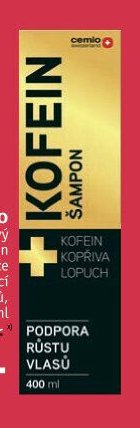 CEMIO kofeinový šampon pro muže podporující růst vlasů, 400 ml
