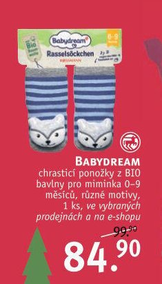 BABYDREAM chrastící ponožky z BIO bavlny