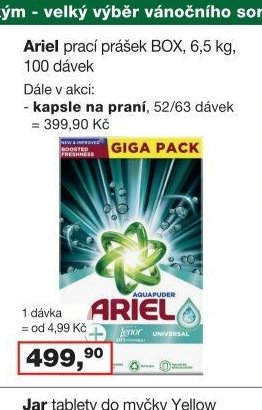 Ariel prací prášek BOX