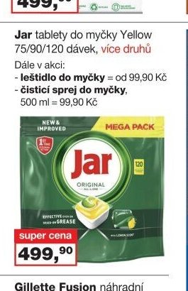 Jar tablety do myčky