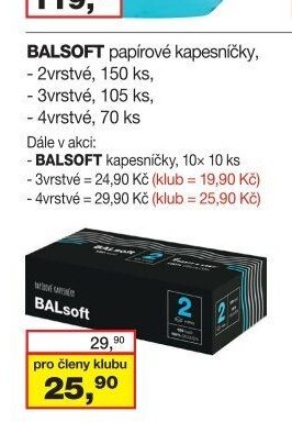 BALSOFT papírové kapesníčky