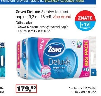 Zewa Deluxe toaletní papír