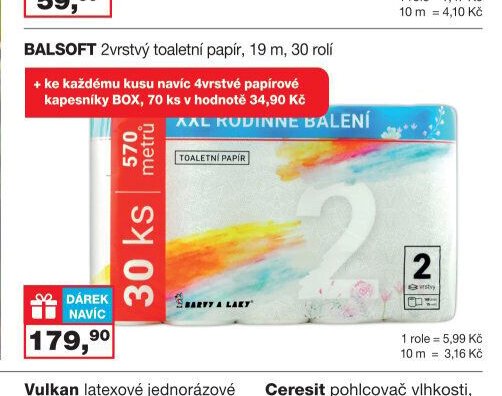 BALSOFT 2vrstvý toaletní papír