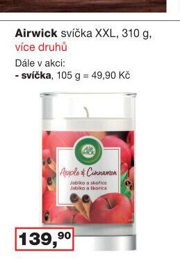 Airwick svíčka XXL