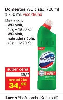 Domestos WC čistič, 700 ml