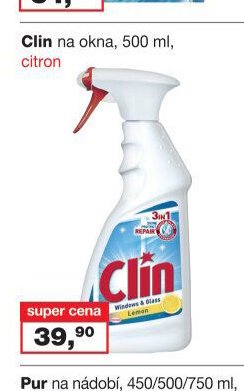 Clin na okna, 500 ml, citron