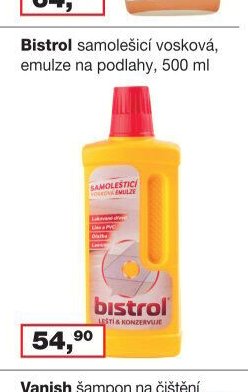 Bistrol samolešticí vosková emulze
