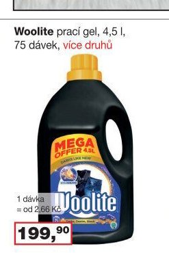 Woolite prací gel, 4,5 l