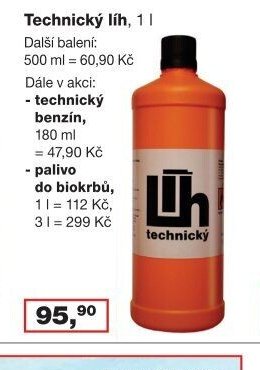 Technický líh, 1 l