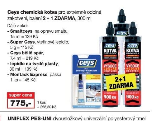 Ceys chemická kotva