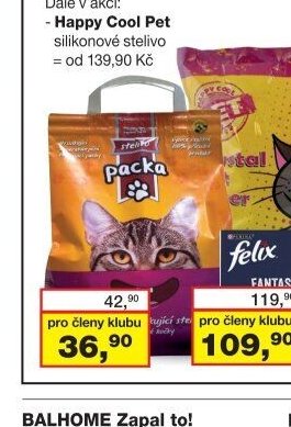 PACKA hrudkující stelivo, 5 l
