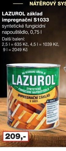 LAZUROL základ impregnační S1033