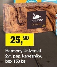 Kapesníčky papírové 2vrstvé Harmony - box