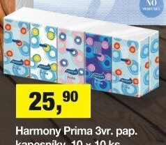 Papírové kapesníčky 3vrstvé Harmony