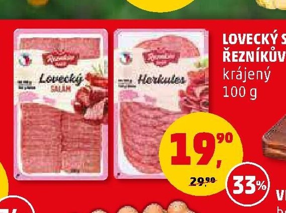 Lovecký salám, Herkules, Řezníkův talíř