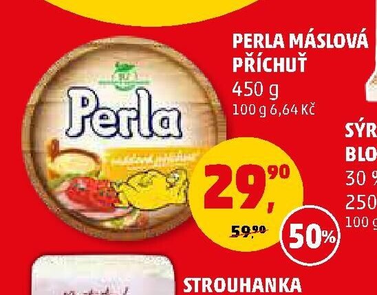 Perla máslová příchuť