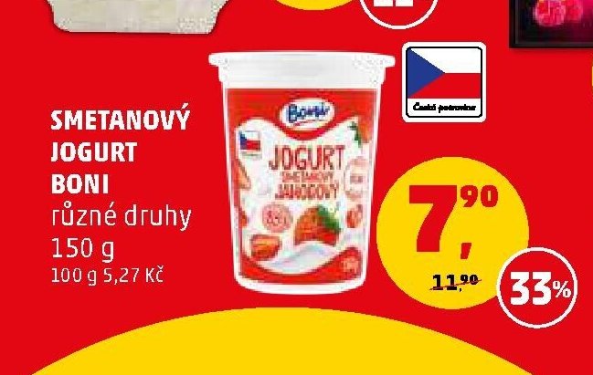 Smetanový jogurt Boni