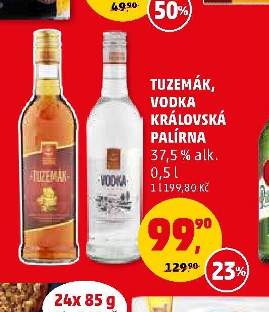 Tuzemák, Vodka Královská palírna