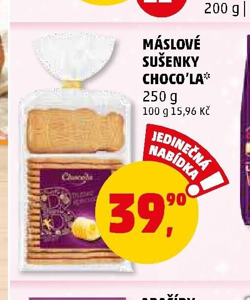 MÁSLOVÉ SUŠENKY CHOCO'LA