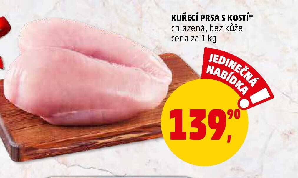 Kuřecí prsa s kostí