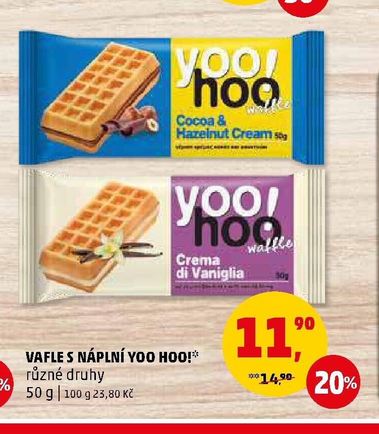 Vafle s náplní Yoo Hoo!