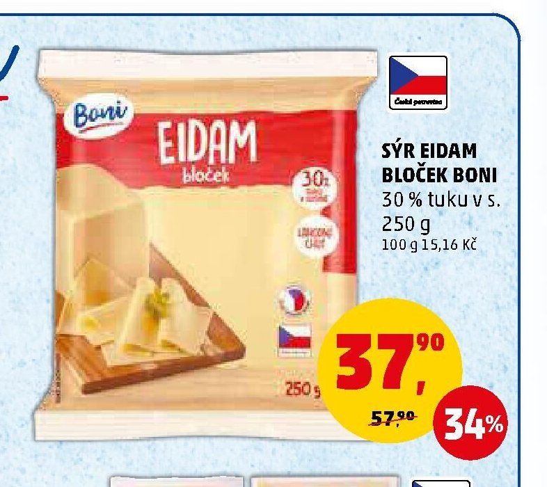 SÝR EIDAM BLOČEK BONI