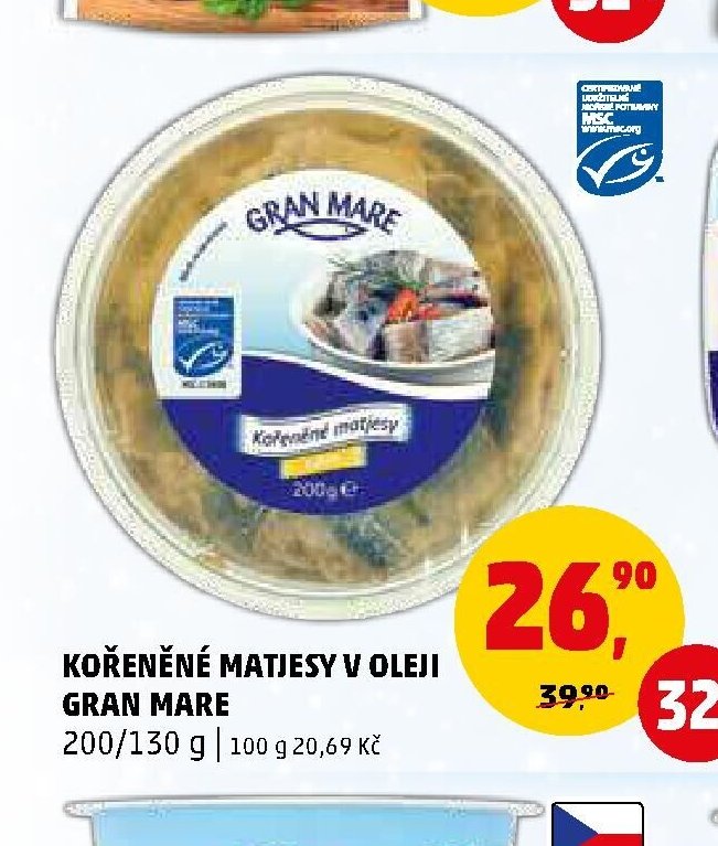 Kořeněné matjesy v oleji Gran Mare