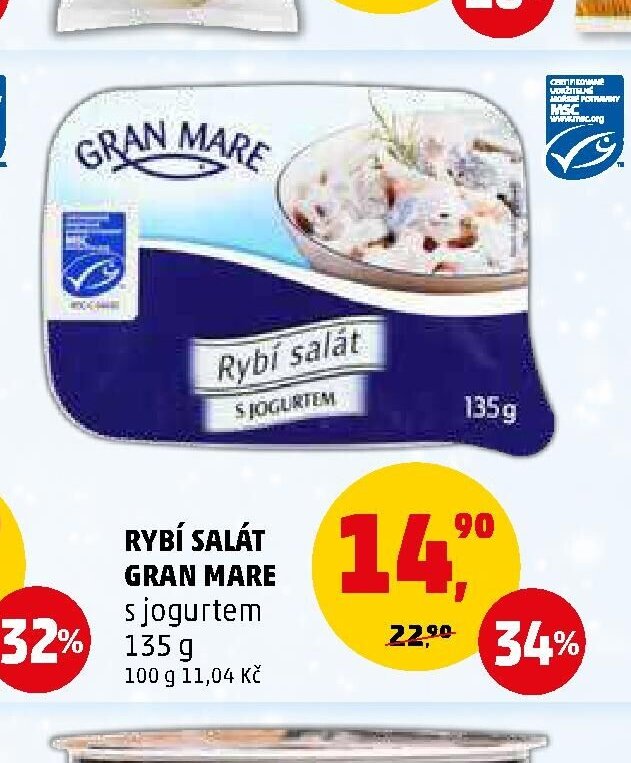 Rybí salát Gran Mare s jogurtem