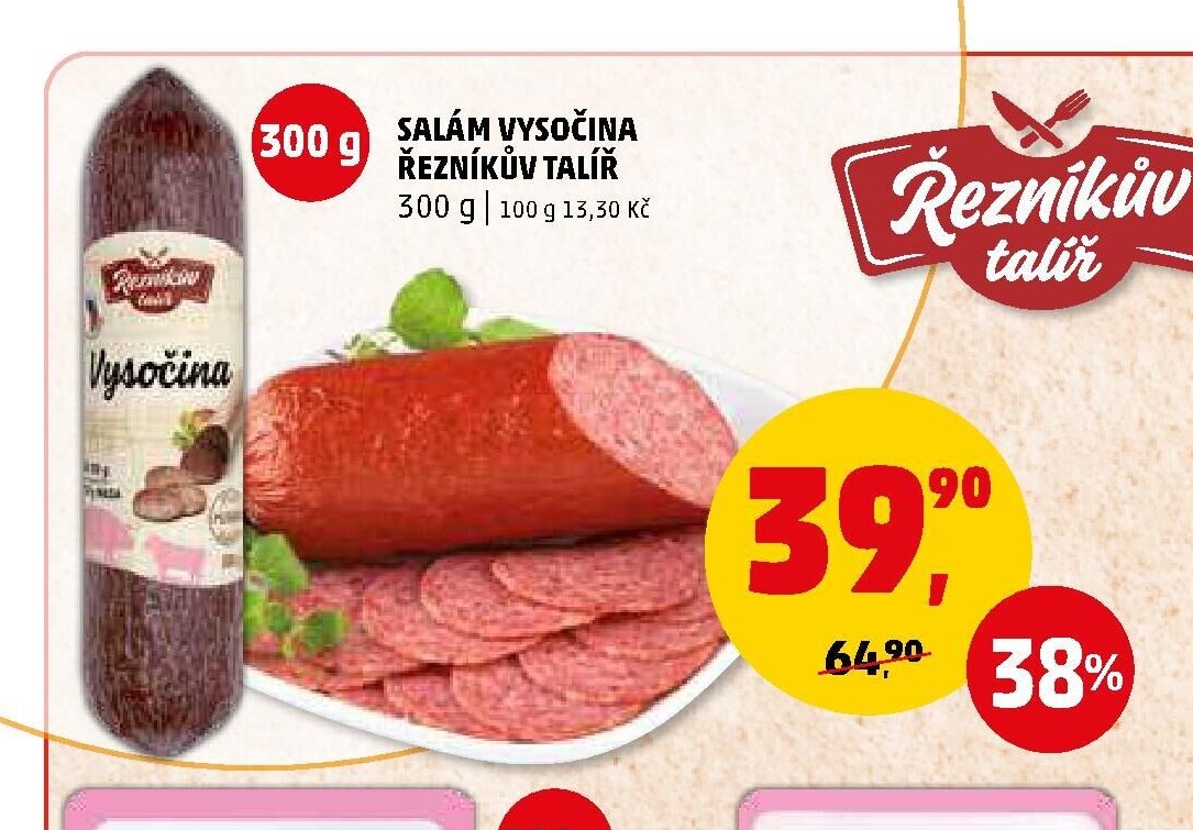 SALÁM VYSOČINA ŘEZNÍKŮV TALÍŘ
