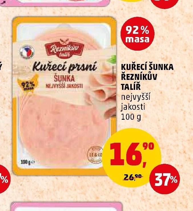KUŘECÍ ŠUNKA ŘEZNÍKŮV TALÍŘ