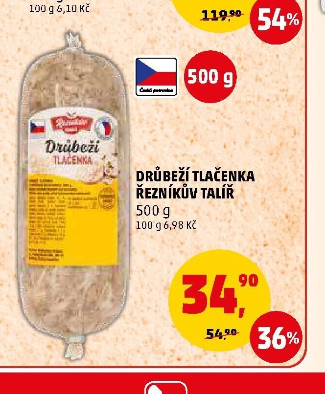 DRŮBEŽÍ TLAČENKA ŘEZNÍKŮV TALÍŘ