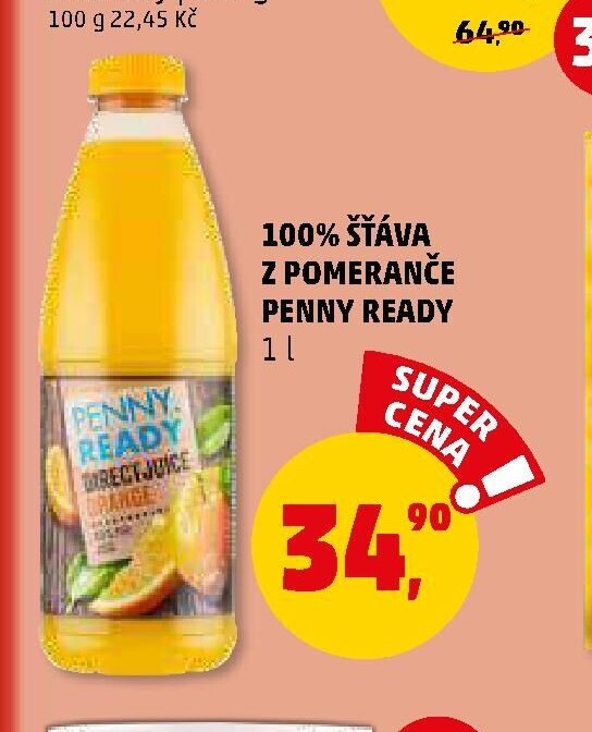 100% ŠŤÁVA Z POMERANČE PENNY READY
