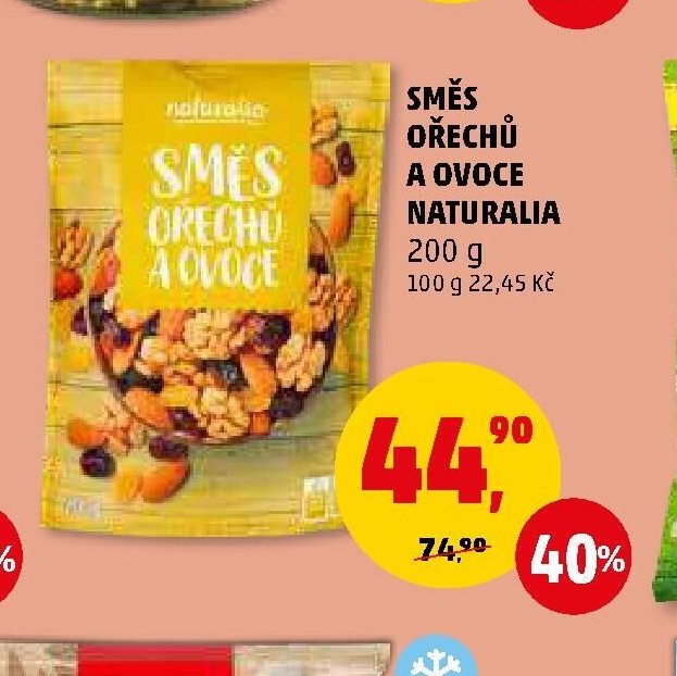 SMĚS OŘECHŮ A OVOCE NATURALIA