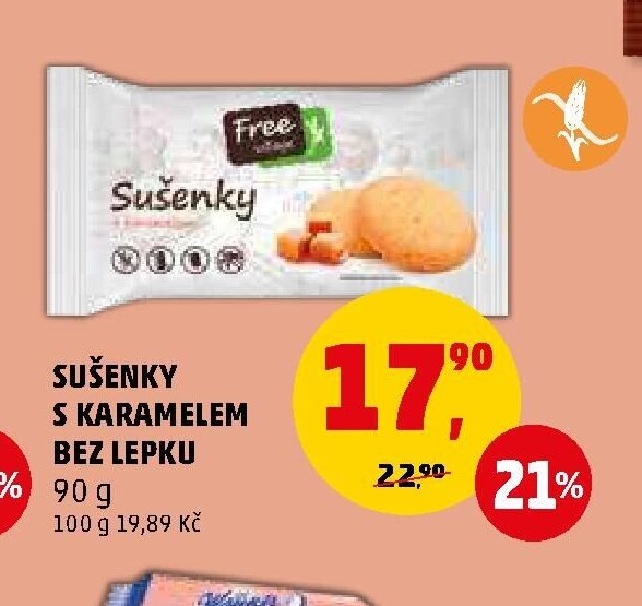 Sušenky s karamelem bez lepku