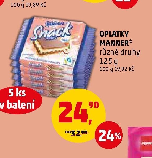 Oplatky Manner