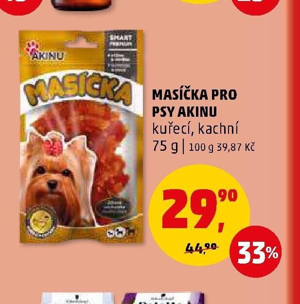 MASÍČKA PRO PSY AKINU kuřecí, kachní 75 g