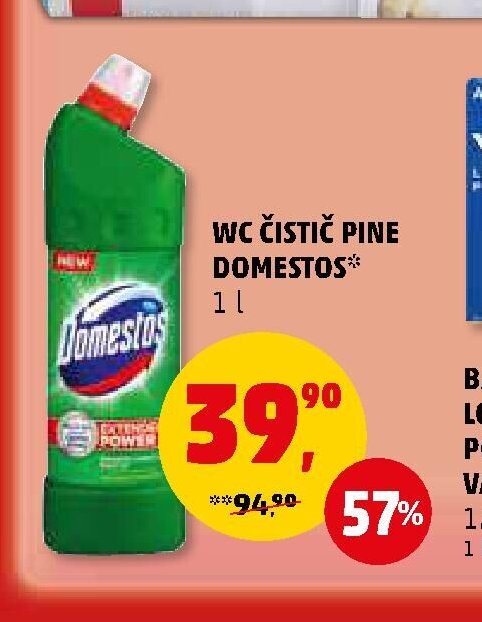 WC ČISTIČ PINE DOMESTOS 1 l