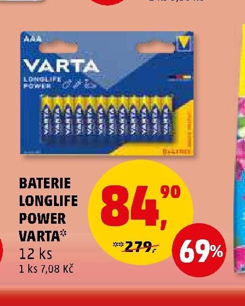 BATERIE LONGLIFE POWER VARTA 12 ks