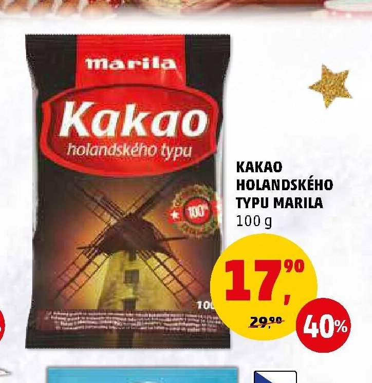 Kakao holandského typu Marila