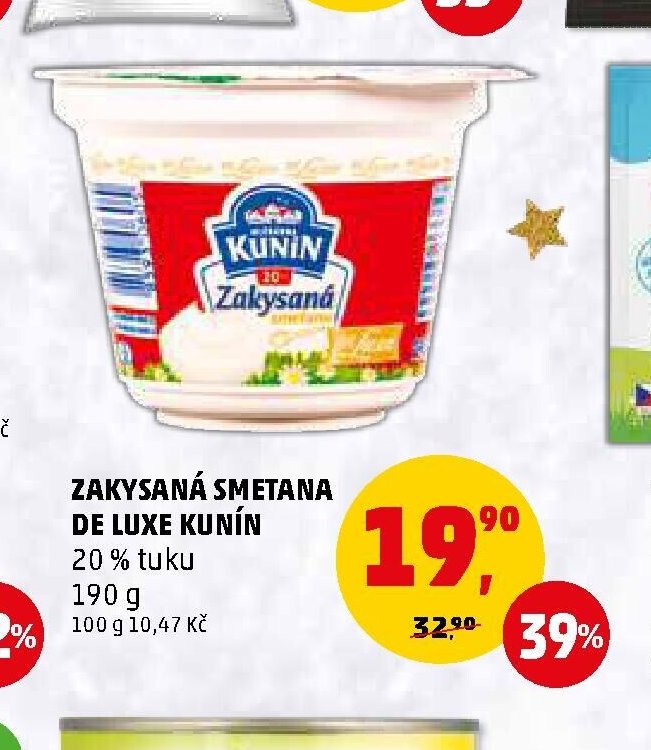 Zakysaná smetana de luxe Kunín
