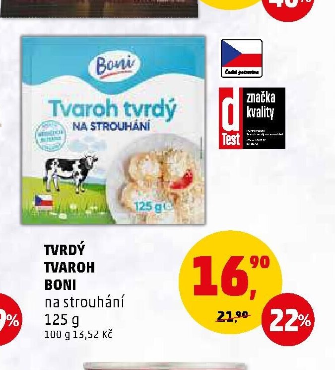 Tvrdý tvaroh Boni