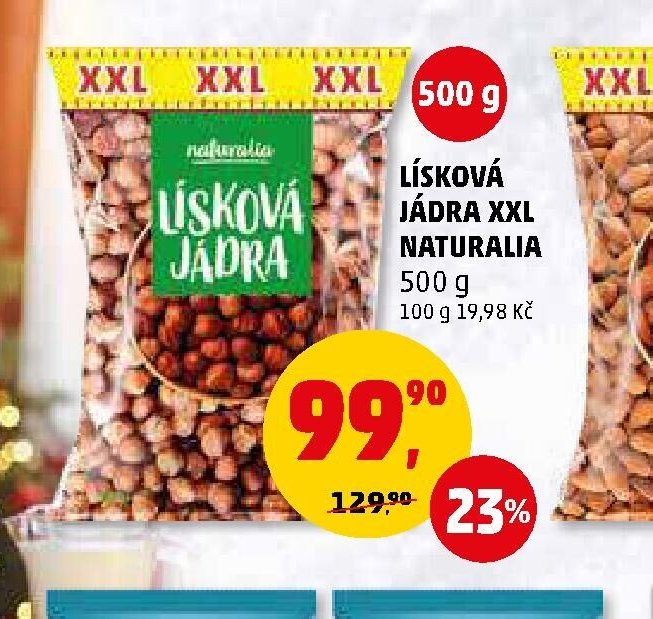 Lísková jádra Naturalia 500 g