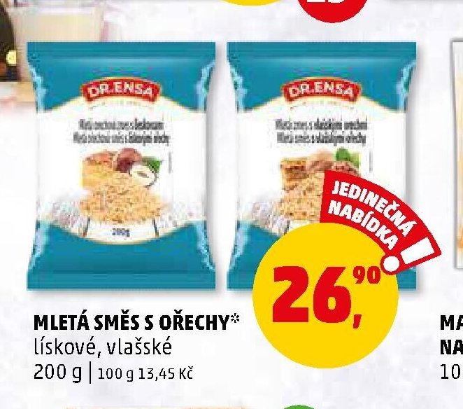 Mletá směs s ořechy Dr. Ensa 200 g